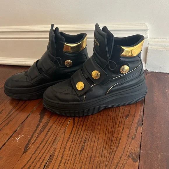 Balmain puma collaboration collab black sneaker boot bootie shoes 10 - Picture 2 of 7